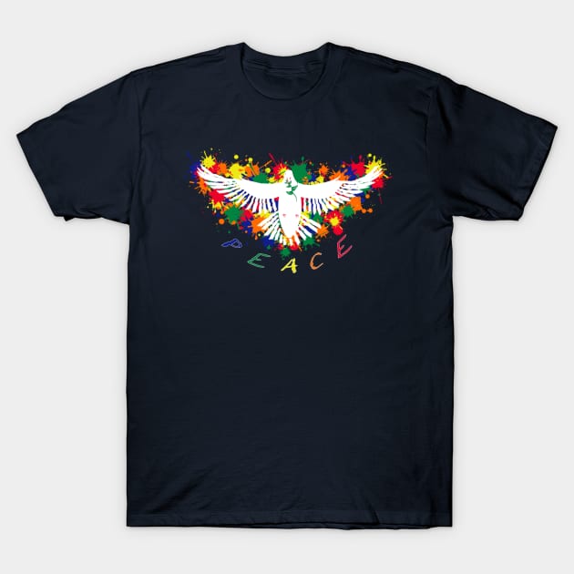 Peace Dove 2 T-Shirt by leslieharris372